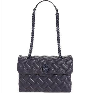 Kurt Geiger Kensington Drench NWT Chain Strap Deep Purple